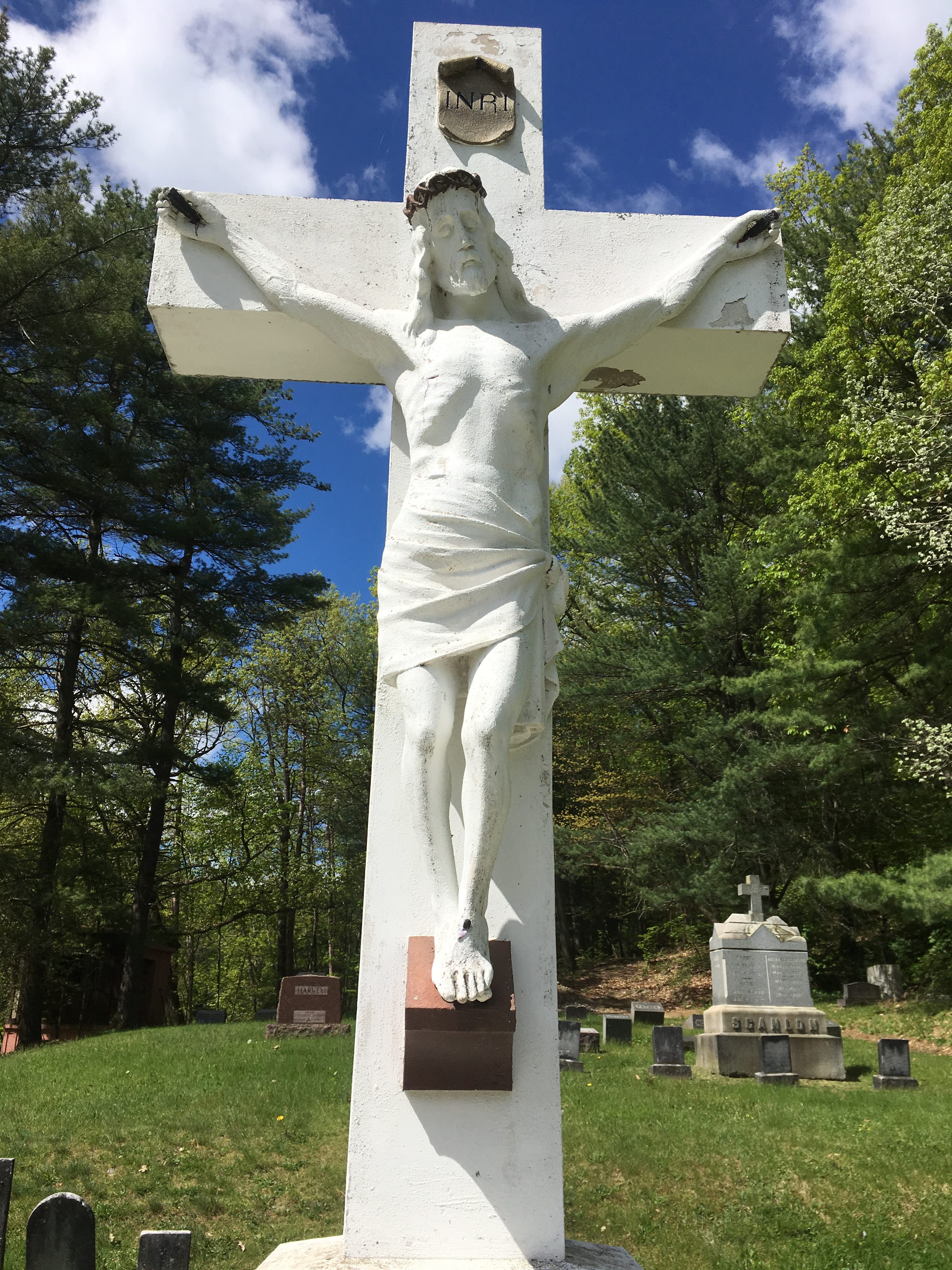 The Crucifix at the western end of St. Mary's Cemetery